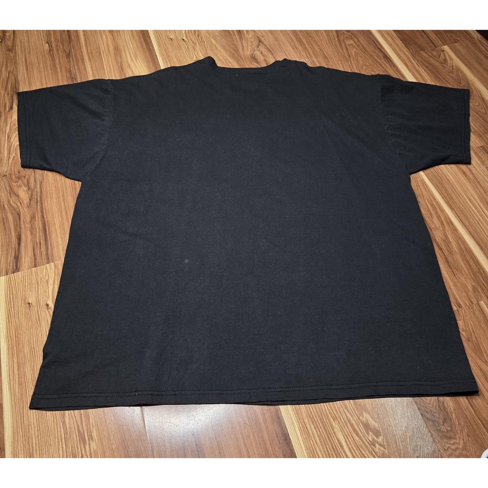 Y2k Graphic Shirt Mens 2XL Black Jerzees Safari Wildlife Big Cat Tee - Picture 6 of 7